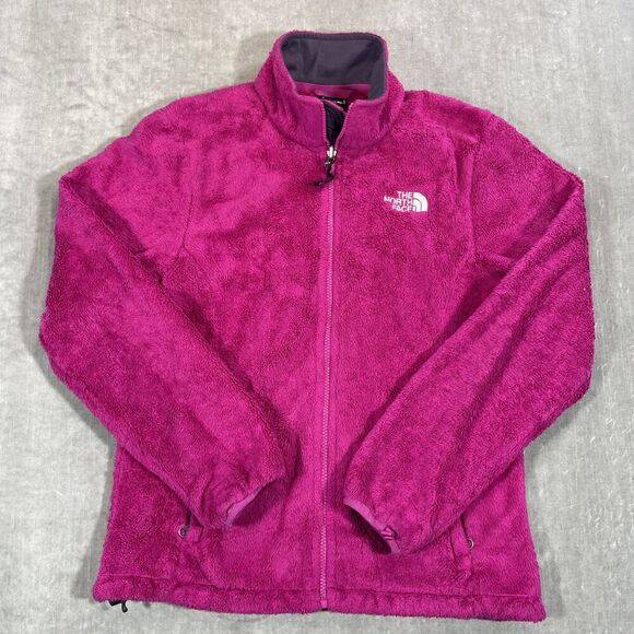 The North Face Jacket Womens Small Full Zip Long Sleeve Outdoors Pink Fleece‎ - Picture 1 of 6